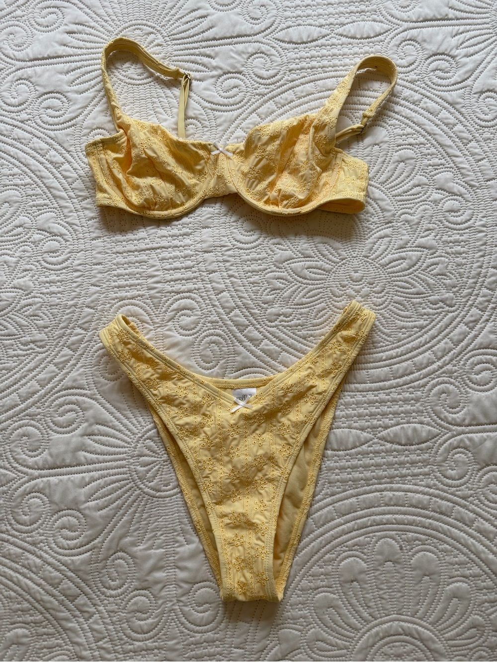 Target Yellow Eyelet Bikini